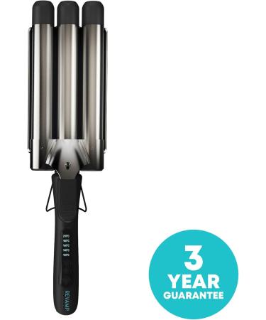 Revamp ProGloss Beach Big Waver - 3-Wave Iron for Glossy Beach Waves & Healthy Hair with Prowl Oils - Buy Online on GoSupps.com