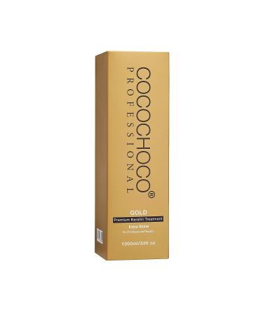 Cocochoco Professional Gold Premium Keratin Hair Treatment 1000ml - Nourishing Hair Care Solution - Buy Online on GoSupps.com