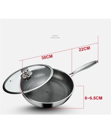 TYLOCOF Pans Stainless Steel Nonstick Pans Cooking Pots Utensils Cookware Set for Kitchen Accessories Skillet Frying Induction Deep Fryer Wok - Buy Online on GoSupps.com