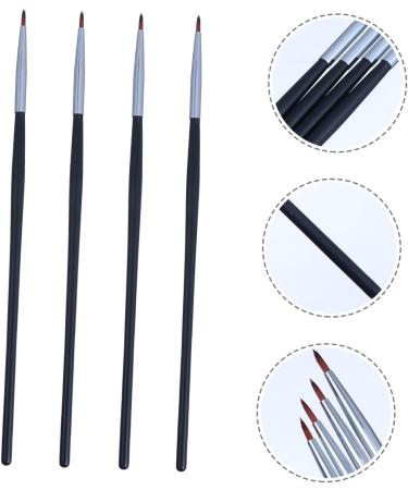 Healeved 4pcs Fine Eyeliner Brush Eyebrow Liner Brush Eyeshadow Cosmetic Eye Wand Lip Liner Fiber - Buy Online on GoSupps.com