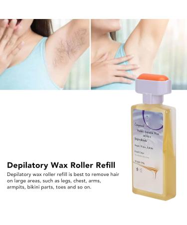 Portable Hair Removal Roll-On Wax Refill Pack | Safe Professional Soft Wax Cartridge for Whole Body (Honey) - Ideal for International Shipping - Buy Online on GoSupps.com