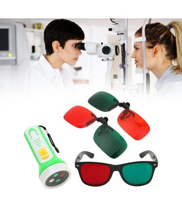 4-Point Red-Green Glasses | Reusable Penlight Ophthalmological Tester - Portable & Professional for Eye Exams - Buy Online on GoSupps.com