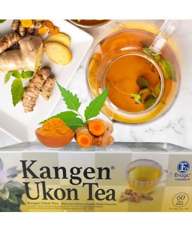 Kangen Ukon Tea Made from Okinawa Autumn Ukon (Turmeric) 60 Tea Bags 2.1g x 60