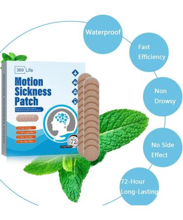 369 Life Motion Sickness Patches - 10 Sea Sickness Patch for Cruise - Adults and Kids - Buy Online on GoSupps.com