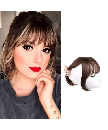 Human Hair Toppers Clip In Crown Toppers Hair For Women Straight Toupee Part Wiglets Hairpieces for Mild Hair Loss Volume Cover Gray Hair (Light Brown 25 cm) hair topper for women human hair