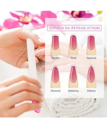 Uraqt Double-Sided Glass Nail File Set - 3 Sizes Durable & Gentle on Nails Ideal for Professional & Home Use - International Shipping Available - Buy Online on GoSupps.com