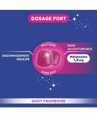 Fort Pharma - Melatonin 1900 Gummies | Melatonin 1.9 mg - Chewable - Fast Acting | Sleep Supplement - Faster Sleep - Time Difference | 30 gums 1/night - Buy Online on GoSupps.com
