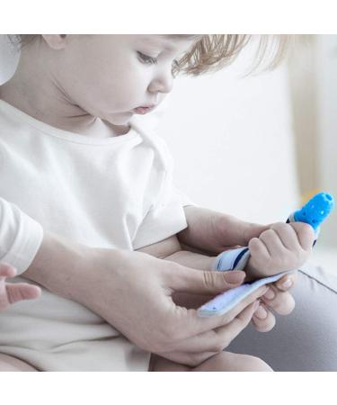 Baby Teething Gloves - Self-Soothing Pain Relief Mitt for Newborns | Blue Teething Toy - Buy Online on GoSupps.com