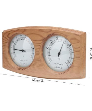 Flexman 2 in 1 Sauna Thermometer & Hygrometer - Wooden Double Digit Temperature & Moisture Monitor for Sauna Decoration - International Shipping Available - Buy Online on GoSupps.com