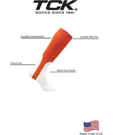 TCK Sports Solid Color 9 Baseball Softball Stirrups - Texas Orange Large - Buy Online on GoSupps.com