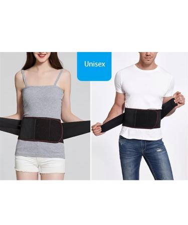 Self-Heating Back Brace | Lumbar Decompression Support Belt with Removable Heating Pad for Pain Relief | M/Medium Black - Buy Online on GoSupps.com