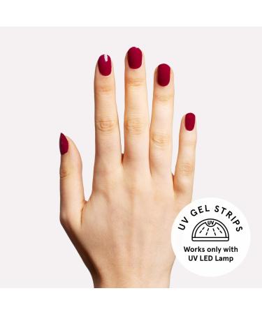 Buy Maniko UV Gel Strips - Vegan Self-Adhesive Nail Film for Natural Nails (Bordeaux) - Long-Lasting 2 Applications - International Shipping Available - Buy Online on GoSupps.com