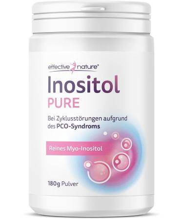 Effective Nature Inositol Pure 180g - Myo-Inositol 4000mg/Day for PCO Syndrome & Cyclical Disorders - 45 Days Supply - Buy Online on GoSupps.com