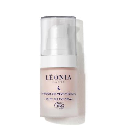 LÉONIA White Tea Eye Contour - Smoothing and Reshaping. Certified ORGANIC and VEGAN. 15ml