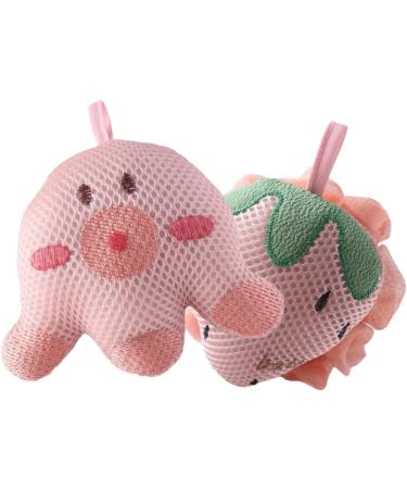 Mobestech 6 pcs Cartoon Bath Ball Cute Animal Shower Sponge for Kids & Adults | Exfoliating Loofah & Shower Gel | Portable Bath Essential - Buy Online on GoSupps.com