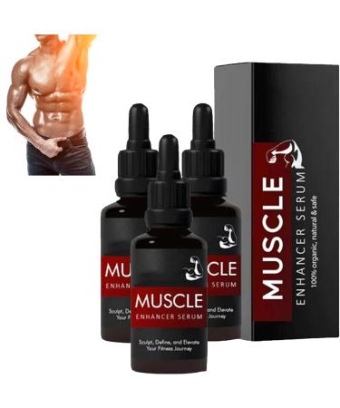 AEXZR Muscle Enhancer Serum,60ml Muscle Growth Enhancement Serum,Musclegrowth Enhancement Hotserum, Muscle Growth Enhancement Serum for Women Men (3PCS)