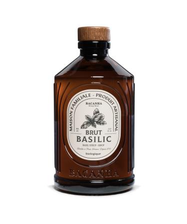 BACANHA - Sirop Bio et Brut - Sirop de Basilic - Pour Cocktail Eau Limonade et Th Glac - 400 mL