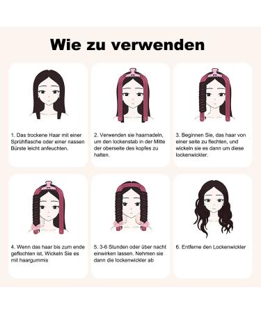 Heatless Curling Band - Lock Winder Curls Without Heat | Non-Slip Silk Hair Curlers | Safe Wavy Hair Curls | LHR Heat-Free Styling - Buy Online on GoSupps.com