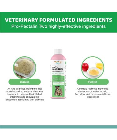 Anti Diarrhea Liquid for Dogs - Dog Diarrhea Relief with Kaolin (4 oz.) - Buy Online on GoSupps.com
