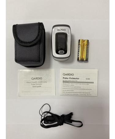 Qardio Bluetooth Pulse Oximeter - Smart SpO2 Blood Oxygen Sensor | Track Results with Free iOS & Android App - International Shipping Available - Buy Online on GoSupps.com