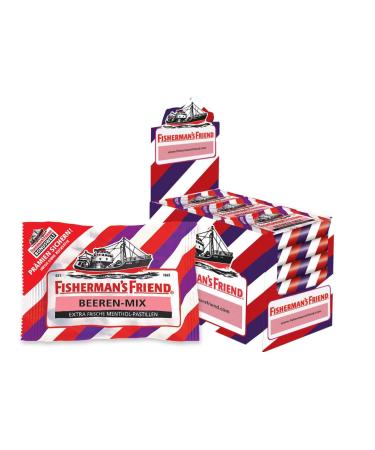 Fisherman's Friend Tropical Cardboard - 24 Bags of Ananas Melon Guava & Berry Mix | Wild Fruity Aroma | Exclusive International Shipping - Buy Online on GoSupps.com