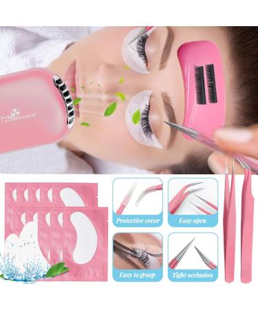 Professional Lash Extension Kit - USB Eyelash Fan Strong Glue 0.07D Curl 8-15mm Sizes - Perfect for Beginners | Pink B - Buy Online on GoSupps.com