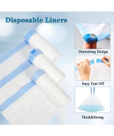 Stainless Steel Bed Pan Set for Elderly - Includes 45 Disposable Liners and Absorbent Pads - Ideal for Women and Men, Bedridden Patients at Home or Hospital - Buy Online on GoSupps.com