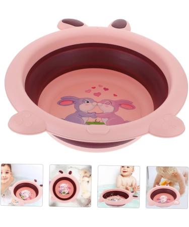 Anneome Folding Foot Basin Wash Basin Washbasin Travel Folding Basin Folding Basin Basin Washing Basin Outdoor Water Basin Portable Folding Basin 33X31X10CM Pink - Buy Online on GoSupps.com