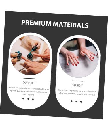 minkissy 2 Boxes Eyelash Wipes Extension Glue Cleaning Wipe Lint Wipes Nail Wipes Pads Lint Nail Wipes for Gel Nails Non Woven Cleaning Wipes Lashes Glue Plastic Tape No Shedding - Buy Online on GoSupps.com