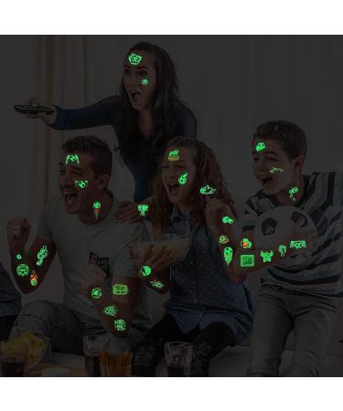 30 Sheets Football Glow Temporary Tattoos Stickers for Kids - Glow in The Dark Soccer Theme Luminous Tattoos - Buy Online on GoSupps.com
