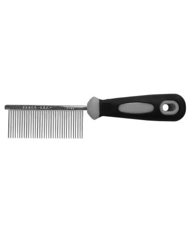 Resco Professional anti-static comb for dogs and cats for coat care steel pins fine tooth pitch Fine nickel