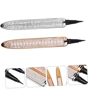 Beavorty Liquid Eye Liner 2pcs Diamond Eyeliner Lash Accessories Elf Eyeliner Diamond Kits Eye Lining Pens Water Proof 1 count (Pack of 1) Assorted Color - Buy Online on GoSupps.com