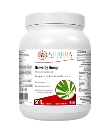 Heavenly Hemp Seed Plant Protein Powder. High in Dietary Fibre Plus Added superfoods for Healthy Colon & Blood | Shakra Health
