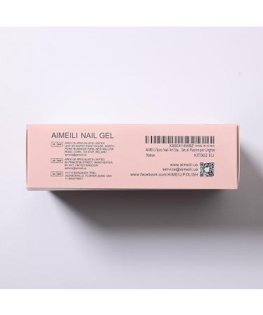 AIMEILI Nail Art Stamping Templates Manicure Tool Kit - 5 Stamping Plates, 2 Stamper, 2 Scraper, 1 Latex Peel Off Tape - Buy Online on GoSupps.com