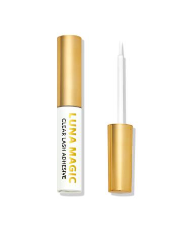 LUNA MAGIC Ultra Strong Hold Strip Lash Adhesive with Aloe Clear Water-Proof Latex-Free 0.17 oz