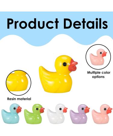 100 Miniature Ducks - Colorful Resin Figures for Garden Dollhouse & DIY Crafts - Perfect Tinkering Decoration - Buy Online on GoSupps.com