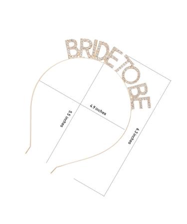 Daxi Wedding Bridal Tiara - Bride-to-Be Headband for Bachelorette Party & Shower Decor - Buy Online on GoSupps.com