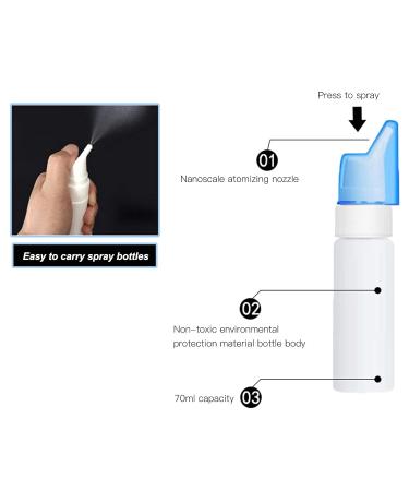 70ml Empty Rhinitis Spray Bottle for Baby & Adult Nasal Wash - Ideal for Home Care | Saline Nasal Spray for Infants & Children - Buy Online on GoSupps.com