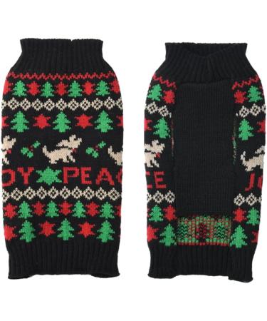 ABRRLO Warm Dog Sweater for Small & Medium Dogs - Black Size L | Cozy Pet Apparel for Cold Weather - Buy Online on GoSupps.com