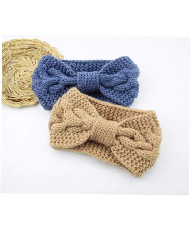 1 Pieces Winter Knit Headbands Chunky Knit Headbands Ear Warmer Crochet Head Wraps for Women Girls Camel - Buy Online on GoSupps.com