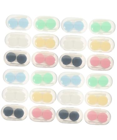 Partykindom 24 sentences Contact lens container Local mirror housing Local travel case Mini lensing tank tweezers lenses-storage case.