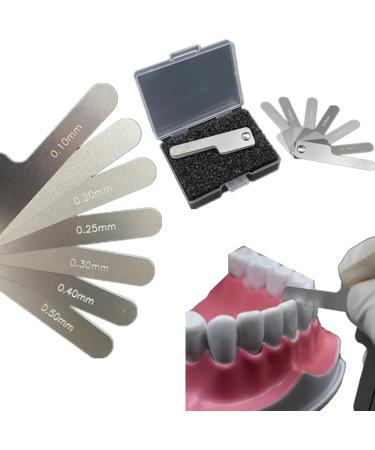 Buy WZCXYX Oral Dental Interproximal Measuring Ruler - Stainless Steel Tooth Gap Measure for Orthodontic Treatment | International Shipping Available - Buy Online on GoSupps.com