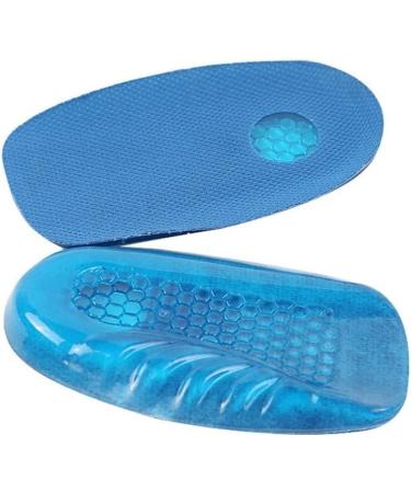 Silicone Heel Inserts for Women - Shock Absorption Cups for Plantar Fasciitis & Pain Relief - Comfort Sports Cushion (Medium Blue - Buy Online on GoSupps.com