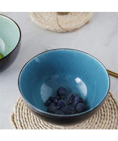 Accessories Kitchen Pantryware Multi Purpose/Salad Serveware serving bowls Mixing bowlSalad Bowl Soup Bowl Ramen Noodle Bowl Fruit Snack Dessert Cereal Bowl Creative Ceramic Dishes Mixing Bowl Serving OneSize Blue