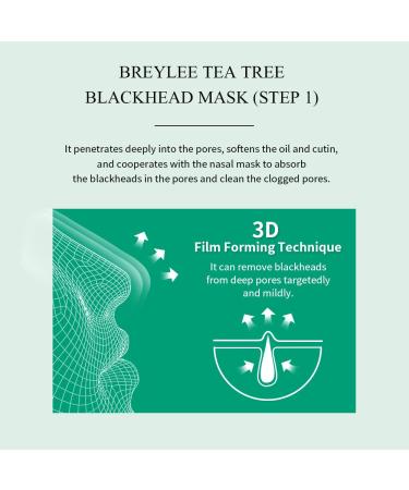 Breylee Blackhead Mask with Tea Tree Oil for Deep Cleansing - 100 Pcs Strip Paper Included - Buy Online on GoSupps.com