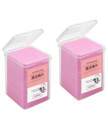 FRCOLOR 800 Pcs Glue Wipes - Glue Remover Cleaning Pads Non-Woven Fabric for Nail Polish & Eyelash - 4.8x4.8cm Pink - International Shipping Available - Buy Online on GoSupps.com