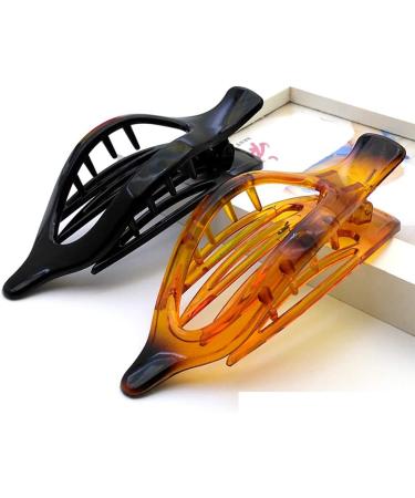 FSSTUD Black Plastic Side Opening Hair Claw Clip for Women Stylish & Durable Hair Accessories for All Hair Types - Buy Online on GoSupps.com