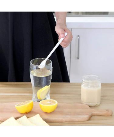 Set of 50 Hard Plastic Spoon Straws 9 Inch Detachable Straws Kitchen Utensil Stirring Spoon Coffee Spoon (Random Color) - Buy Online on GoSupps.com