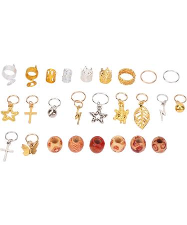 YUYTE Dreadlock Accessories Hair Jewelry for Braids Exquisite Dreadlocks Hair Rings Alloy Jewelry Including Beads Conch Pearl Wing Butterflies Gold Spring Tortoise - Buy Online on GoSupps.com