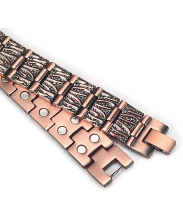 Men's Copper Magnetic Bracelets | 99.99% Solid Copper Double-Row Magnetic Anklet | Ultra Strength Men s Magnetic Jewelry - Buy Online on GoSupps.com